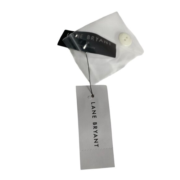 Lane Bryant Women Wide Leg Pants High Rise Size 18 Ivory NEW NWT - Picture 5 of 7